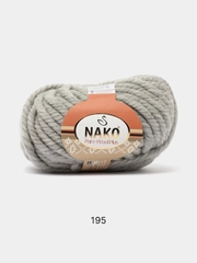 Пряжа Nako Pure Wool Plus, 100%шерсть, 100г/30м