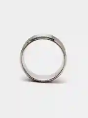 Серебряный кольцо стальное, 8 мм