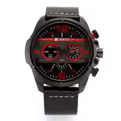 Черный мужские наручные часы Curren 8259 в подарочной упаковке
