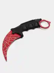 Нож керамбит из игры CS Go в паутине