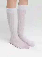 Белый гольфы с принтом сердца женские
