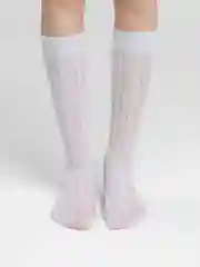 Белый гольфы с принтом сердца женские