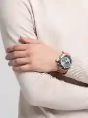 Коричневый часы мужские наручные Amst