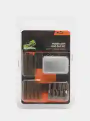 Набор безопасных клипс Fox Power Grip Lead Clip Kit Trans Khaki с усиленным конусом