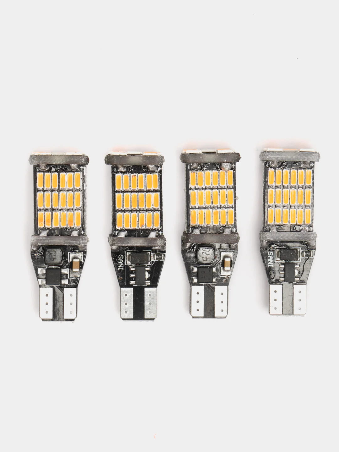 Красный автомобильные светодиодные LED лампы T15 W16W WY16W Canbus, для задних фар и габариток