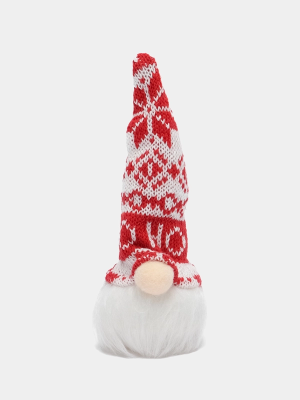 Гном новогодний, игрушка ёлочная, светящаяся