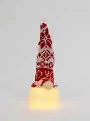Белый гном новогодний, игрушка ёлочная, светящаяся