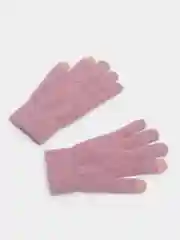 Розовый перчатки женские сенсорные, теплые