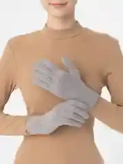 Серый перчатки женские сенсорные, теплые