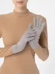 Серый перчатки женские сенсорные, теплые