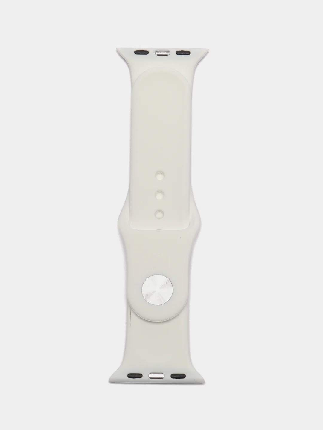 Бежевый бампер с защитным стеклом и ремешком для Apple Watch 38/40/41/42/44/45/49
