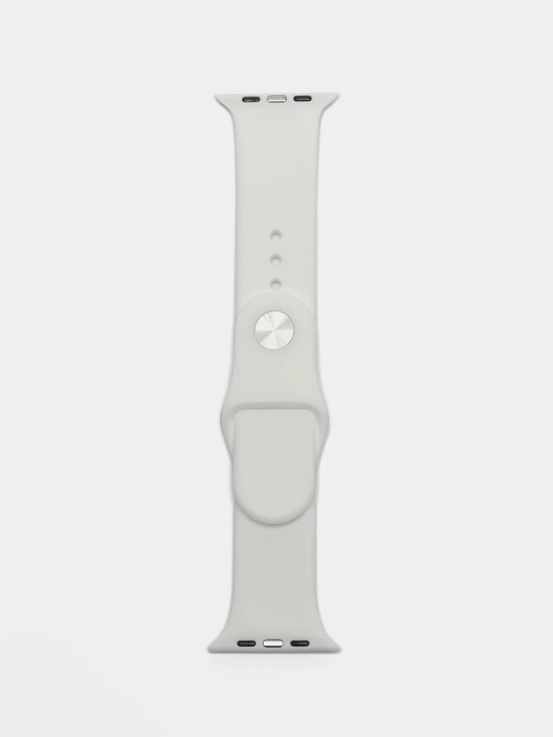 Бежевый бампер с защитным стеклом и ремешком для Apple Watch 38/40/41/42/44/45/49