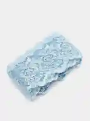 Лента кружевная, голубая, 40 мм х 2 м