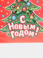 Алый набор пакеты новогодние, полиэтиленовые, 20 х 30 см, по 3, 5 и 10 штук, 5 расцветок