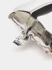 Серебряный воздушный шар цифра фольгированный 102 см