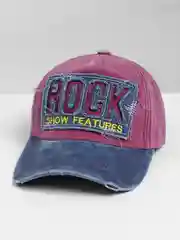 Багровый бейсболка кепка ROCK унисекс