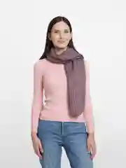 Аметистовый шарф женский вязаный Минора