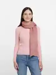 Коралловый шарф женский вязаный Минора