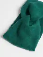 Тёмно-зелёный повязка на голову/ шерстяная чалма
