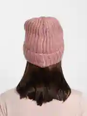Коралловый шапка женская вязаная Минора