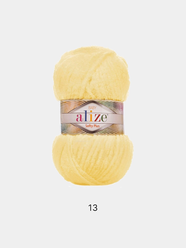 Пряжа Alize Softy Plus, 5 штук/ 1 штука, 100% микрополиэстер 100г 120м
