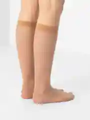 Бежевый гольфы женские, капроновые