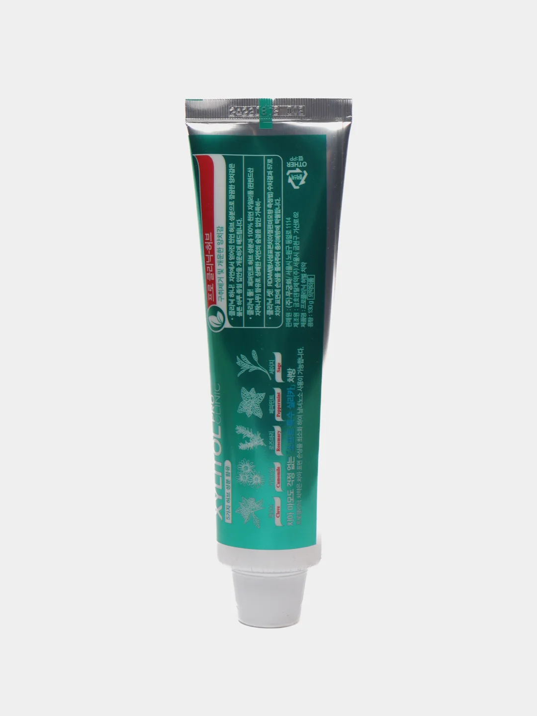 Зеленый зубная паста, c экстрактом трав, Xylitol Pro Clinic Mukunghwa, 130 гр