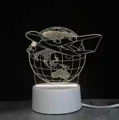Медный светильник-ночник 3D светодиодный LED, подарок