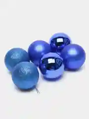 Синий набор елочных игрушек