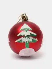 Бордовый набор елочных игрушек