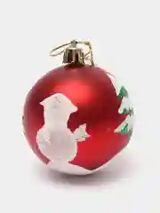 Бордовый набор елочных игрушек