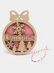 Новогодние елочные игрушки из дерева с пожеланиями