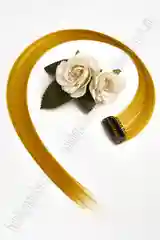 Бронзовый прядь волос на заколке, Канекалон на заколке