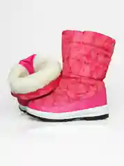 Розовый дутики женские, зимние, с мехом