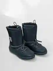 Серый дутики женские, зимние, с мехом