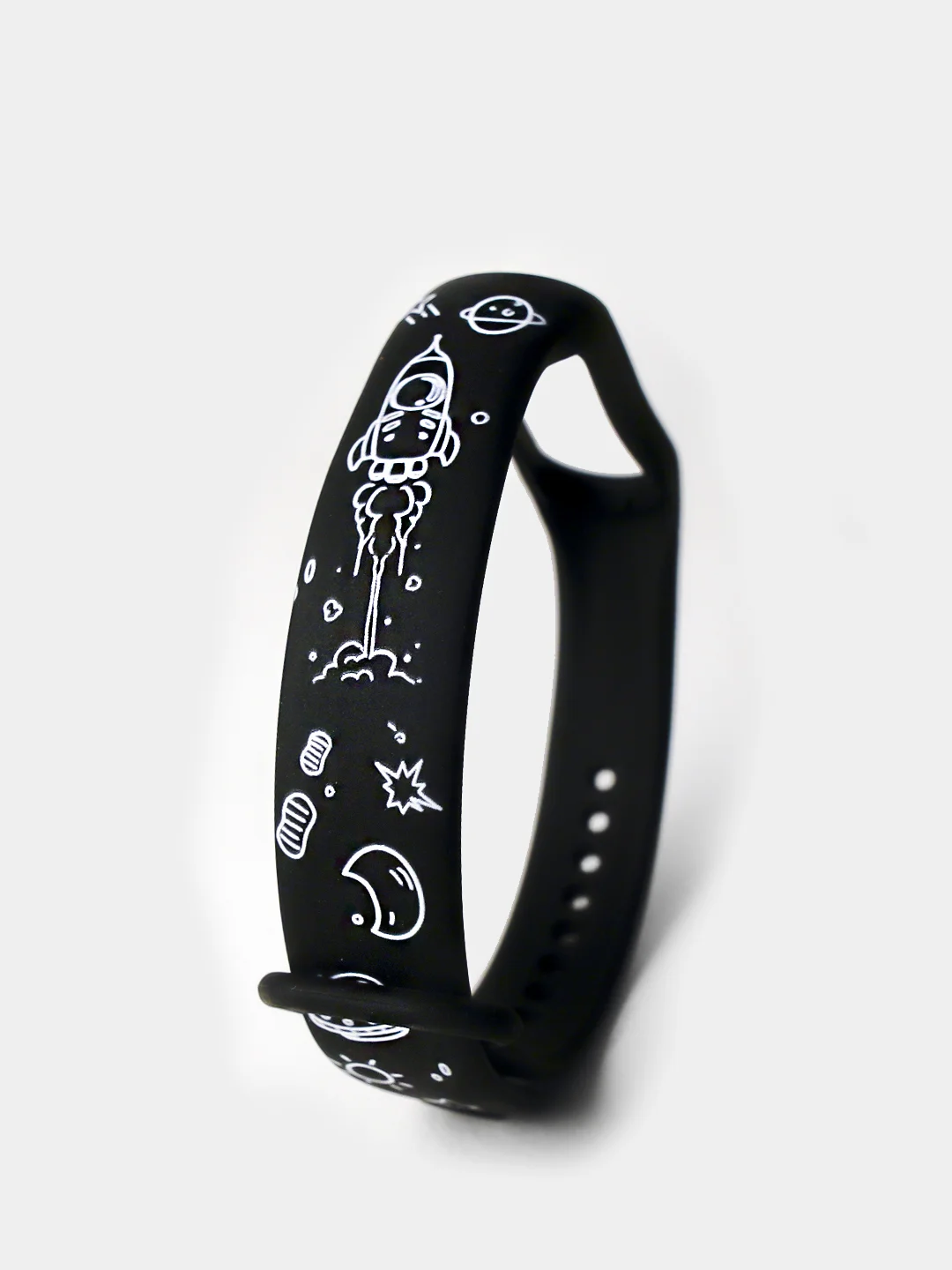 Хром ремешки с рисунком для Xiaomi Mi Band 7/6/5/4/3