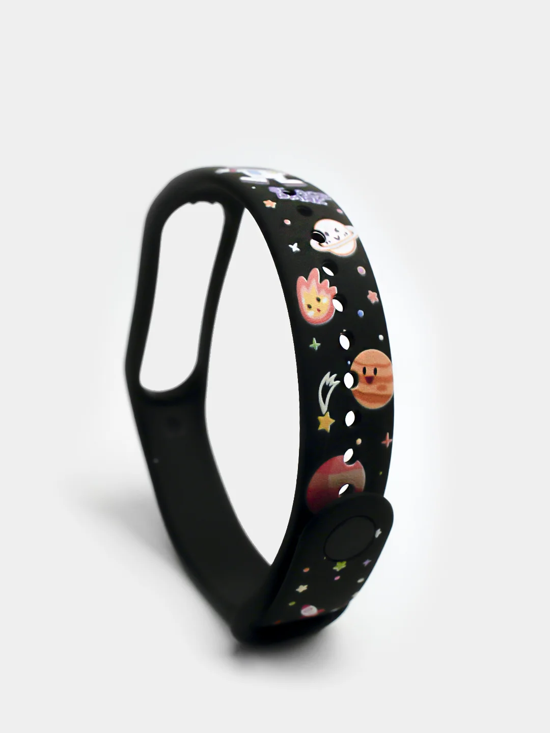 Тёмно-серый ремешки с рисунком для Xiaomi Mi Band 7/6/5/4/3