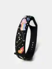 Тёмно-серый ремешки с рисунком для Xiaomi Mi Band 7/6/5/4/3