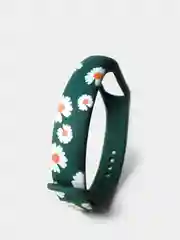 Зеленый ремешки с рисунком для Xiaomi Mi Band 7/6/5/4/3