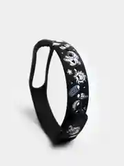 Серый меланж ремешки с рисунком для Xiaomi Mi Band 7/6/5/4/3