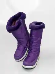 Фиолетовый дутики женские, зимние, с мехом