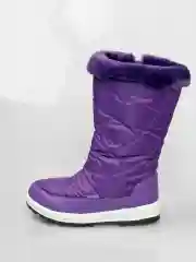 Фиолетовый дутики женские, зимние, с мехом