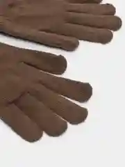 Шоколадный перчатки женские, демисезонные