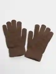 Шоколадный перчатки женские, демисезонные