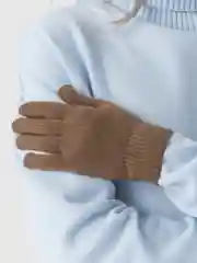 Шоколадный перчатки женские, демисезонные