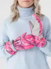 Фуксия горнолыжные перчатки, теплые зимние, болоньевые унисекс