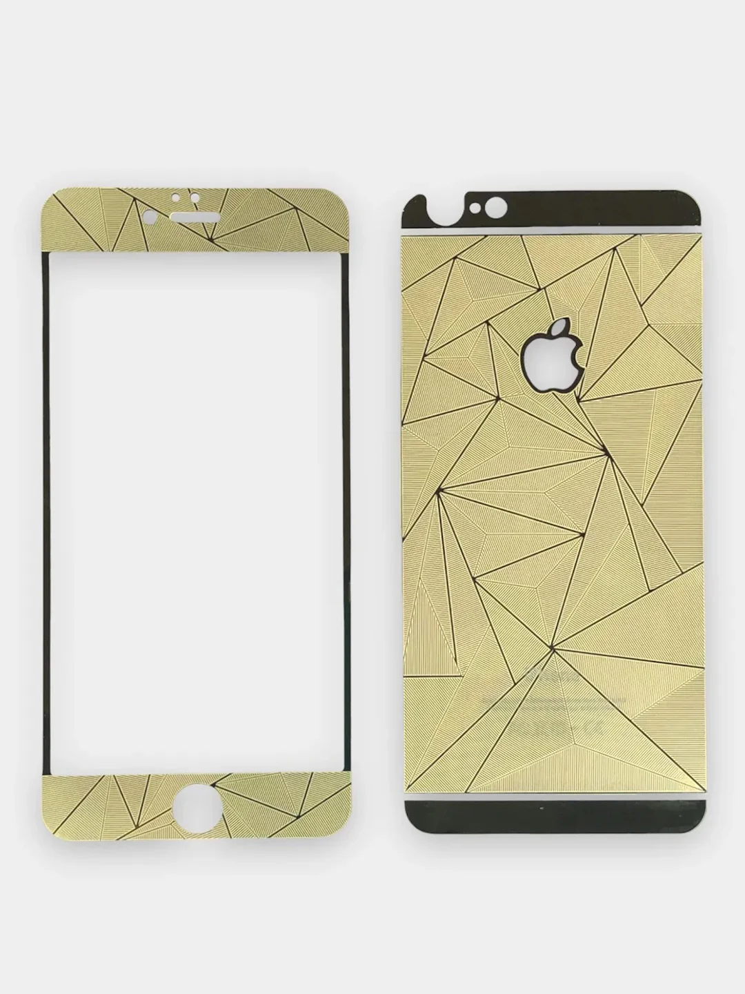 Золотой защитное стекло на экран и заднюю часть iPhone 6 Plus, 6S Plus