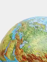 Глобус Земли физический с подсветкой, 320 мм