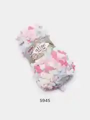 Конфетный пряжа Alize Puffy Fine Color, петельки маленькие, 100 г, 14 м
