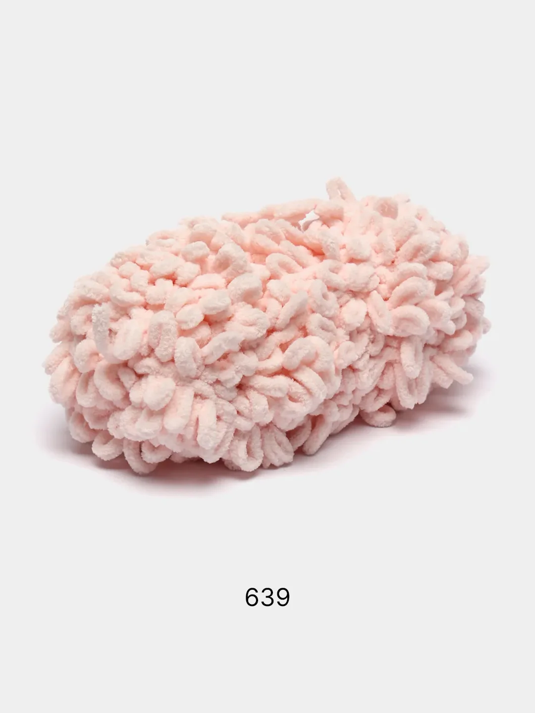 Пастельно-коралловый пряжа Alize Puffy Fine, петельки маленькие, 100 г, 14 м